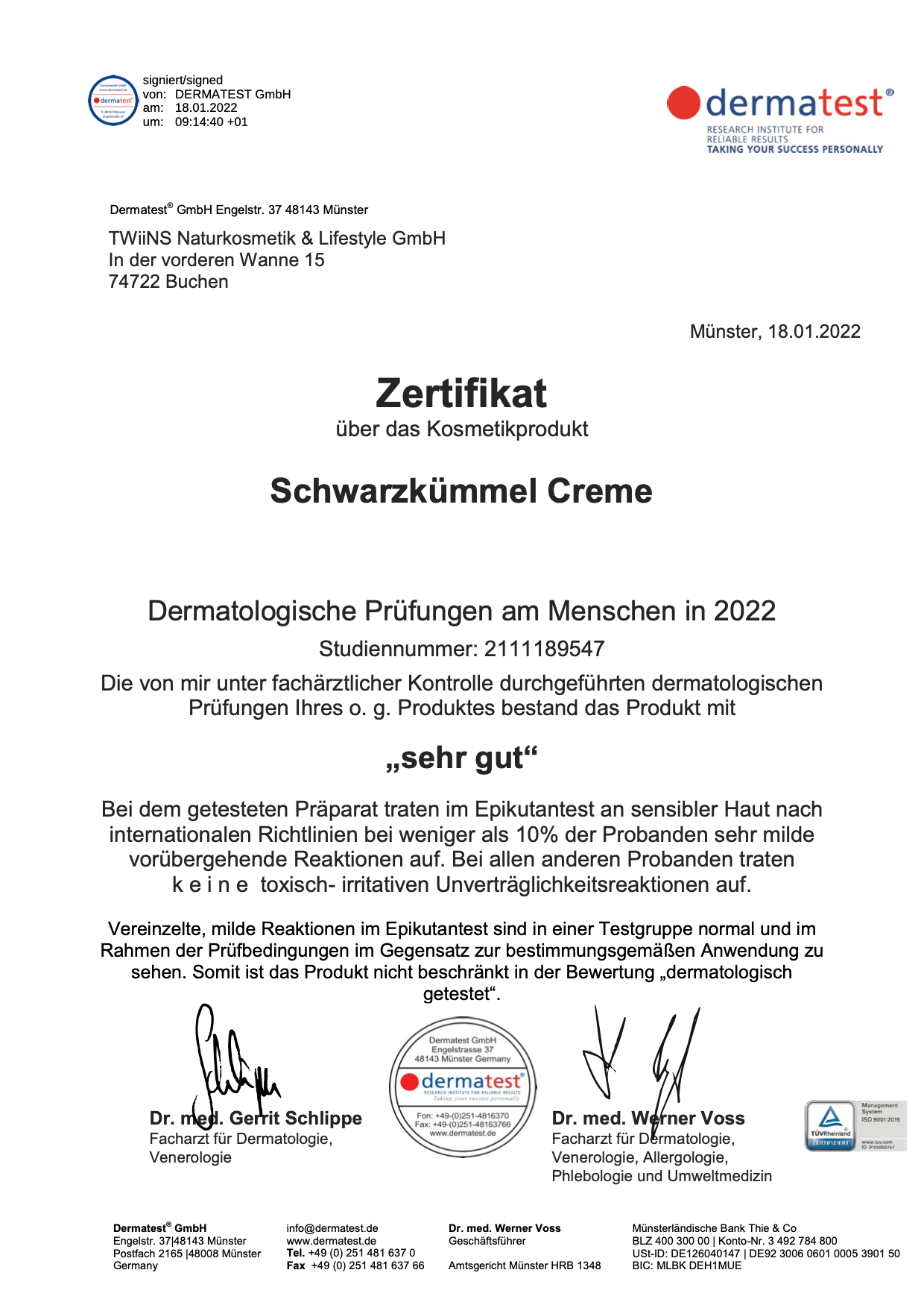 Gesichtscreme Schwarzkümmel