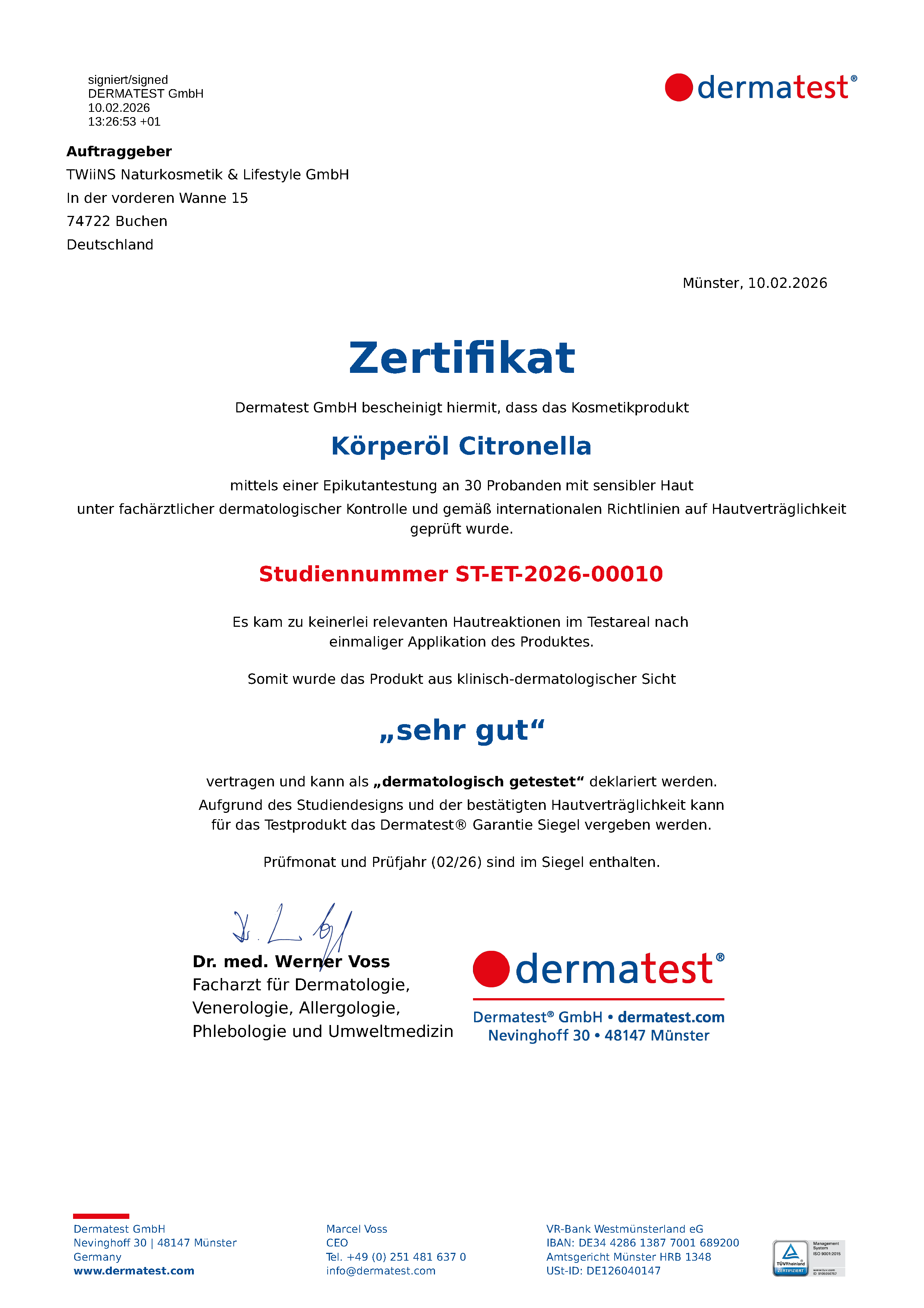 Körperöl Bio Citronella (Natürlich gegen Mücken)