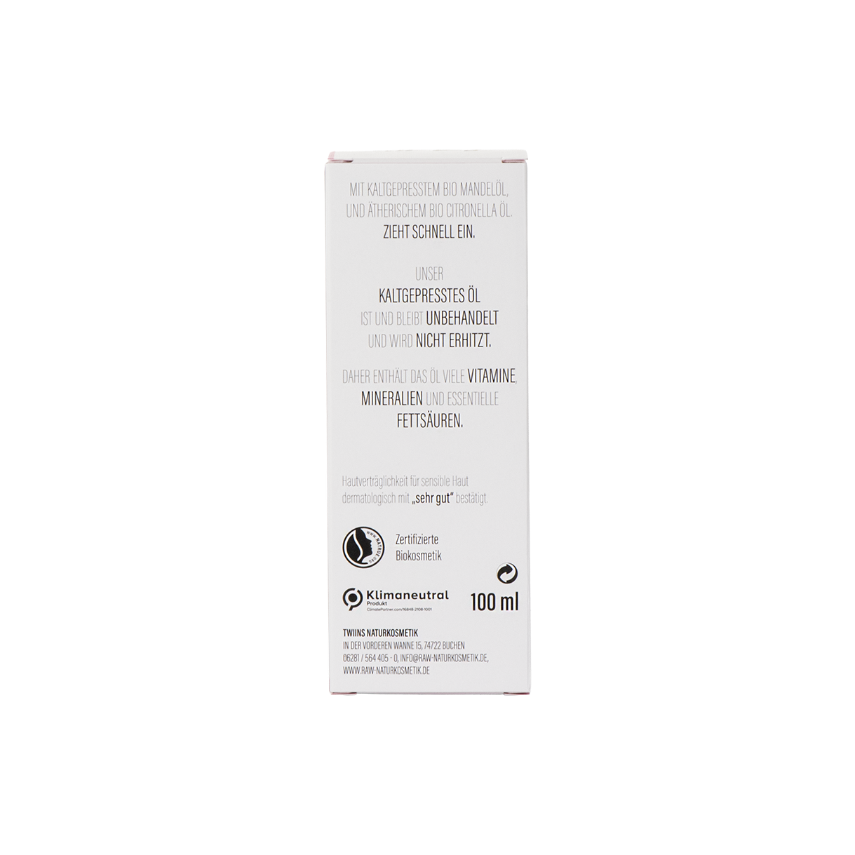 Körperöl Bio Citronella (Natürlich gegen Mücken)