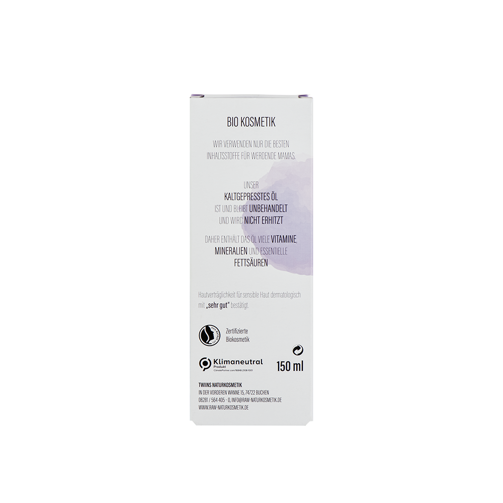 Bio Schwangerschaftsöl Hanföl & Lavendel 150ml (beruhigend)