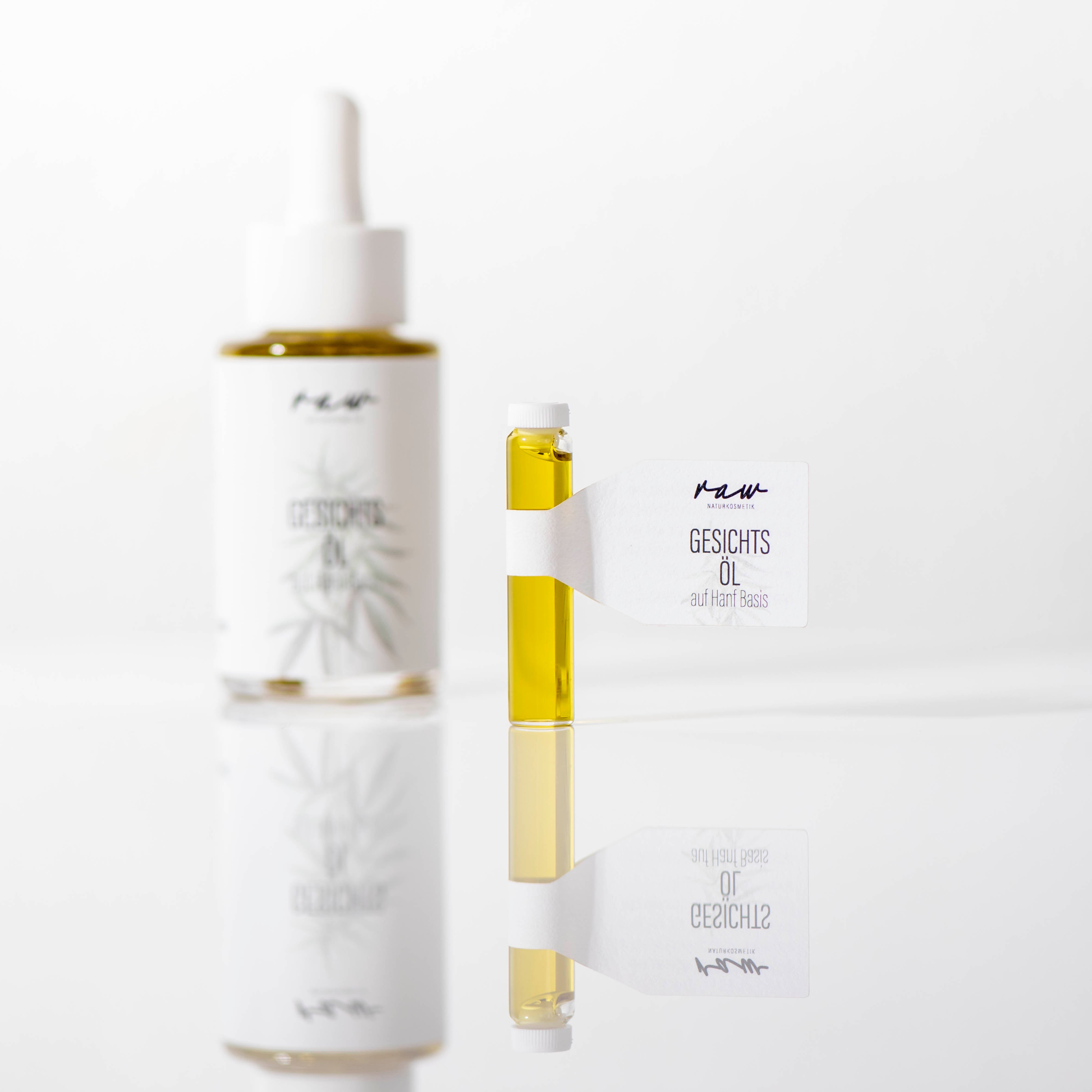 Sample facial oil hemp